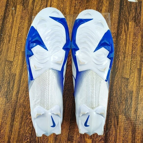 Nike Men\'s Vapor Edge Pro 360 Football Cleats Royal Blue White Shoes Size 14